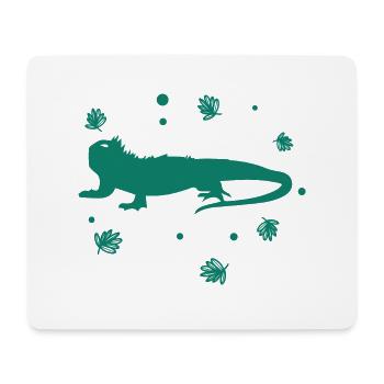 Bearded dragon - amphibian animal - Mouse Pad (horizontal) - white - Front