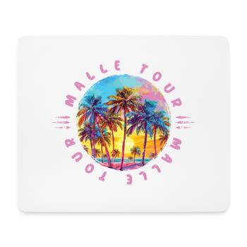 Malle Tour Palmen - Mousepad (Querformat) - Weiß - Vorne