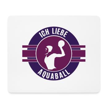 Ich Liebe Aquaball Aquaballerin Aquaballer - Mousepad (Querformat) - Weiß - Vorne