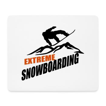 Snowboard - Mouse Pad (horizontal) - white - Front