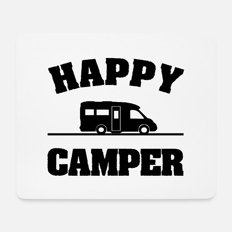 Camping - Mousepad (Querformat) - Weiß