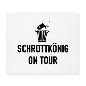 Schrottkönig on Tour - Mousepad (Querformat) - Weiß - Vorne