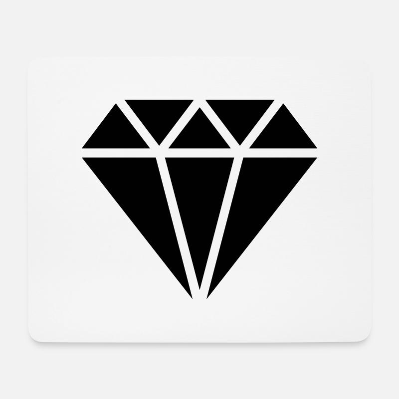 Diamant, Symbol, Liebe, Treue, Hochzeit, Braut - Mousepad (Querformat) - Weiß