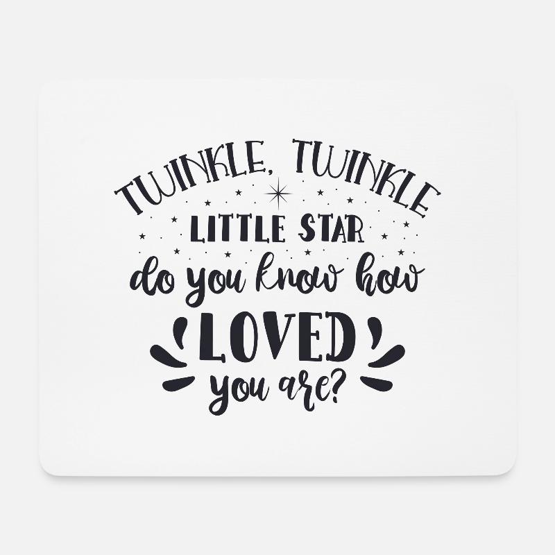 Twinkle funkeln kleinen Stern tun - Mousepad (Querformat) - Weiß