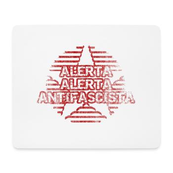 Stern der Antifa - Mousepad (Querformat) - Weiß - Vorne