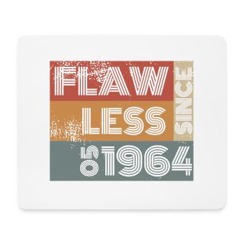 60e anniversaire Impeccable depuis 05/1964 - Tapis de souris (format paysage) - blanc - Devant