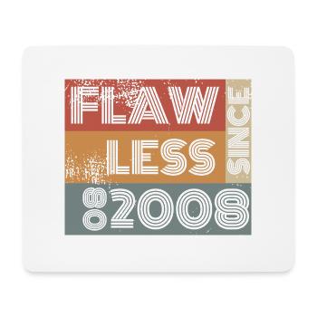 16. Geburtstag Flawless since 08/2008 - Mousepad (Querformat) - Weiß - Vorne