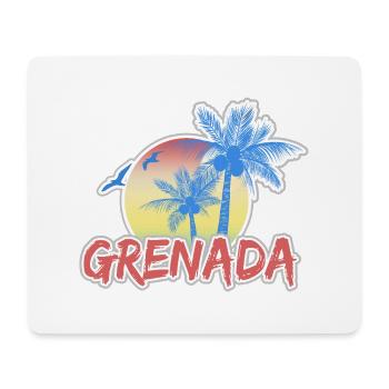 Vacances Grenade - Tapis de souris (format paysage) - blanc - Devant