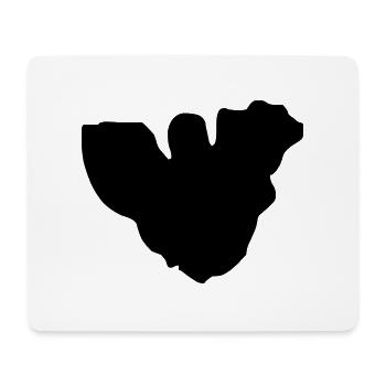 Moorea Karte - Mousepad (Querformat) - Weiß - Vorne