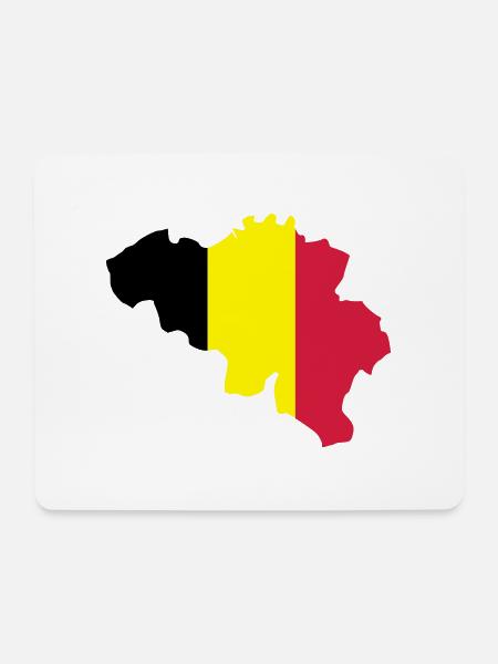 Belgien - Mousepad (Querformat) - Weiß