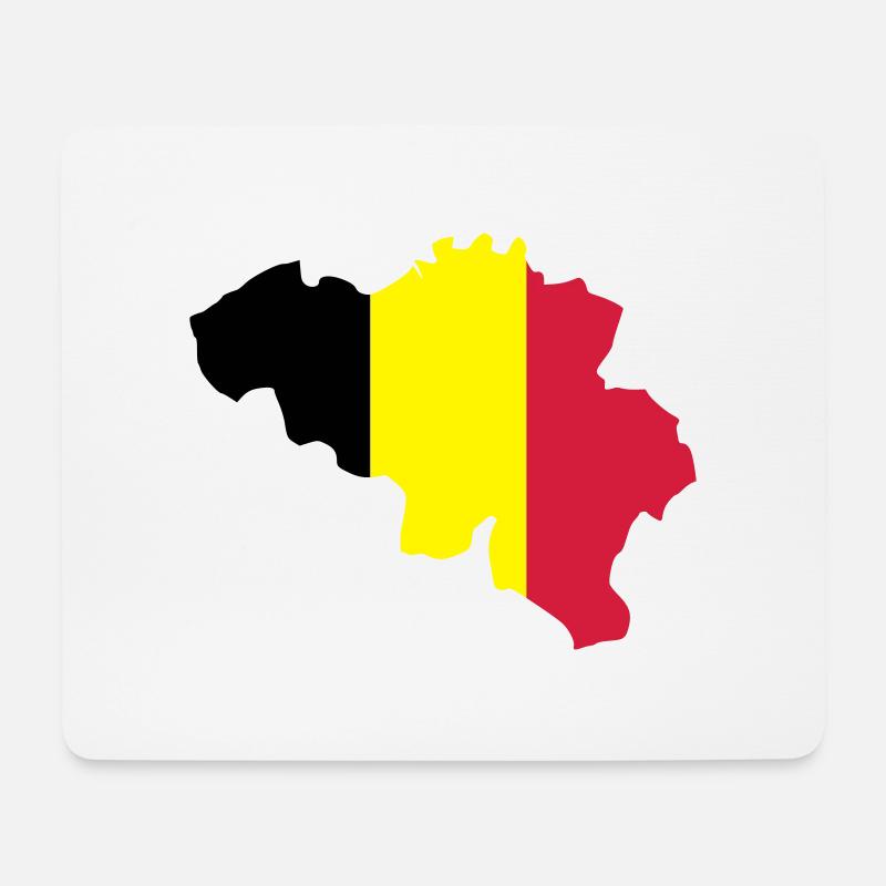 Belgien - Mousepad (Querformat) - Weiß
