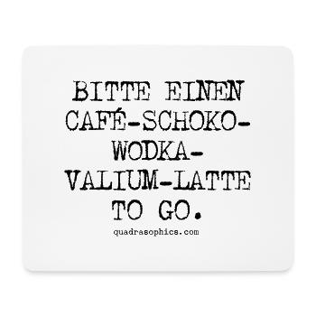 to go - Mousepad (Querformat) - Weiß - Vorne