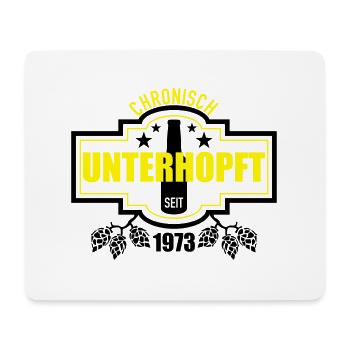 Unterhopft 1973 - Mousepad (Querformat) - Weiß - Vorne