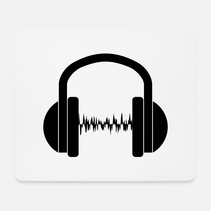 Soundwave - Mousepad (Querformat) - Weiß