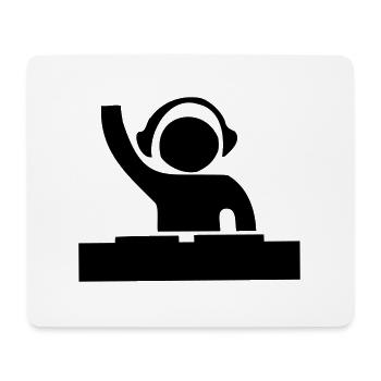 Dj - Mousepad (Querformat) - Weiß - Vorne