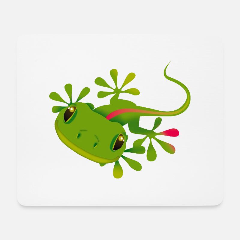 gecko - Mousepad (Querformat) - Weiß