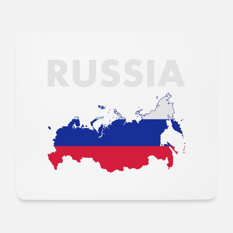 Russia - Mouse Pad (horizontal) - white