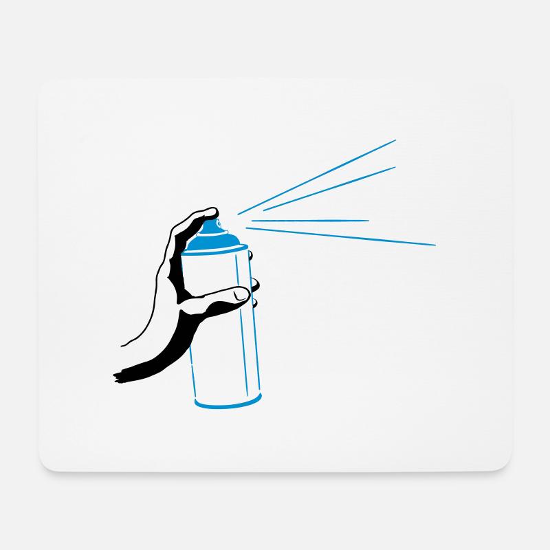 Spraydose - Mousepad (Querformat) - Weiß