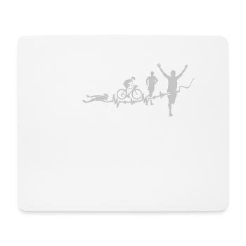 Triathlon - Triathlet eine Sportart - T-Shirt - Mousepad (Querformat) - Weiß - Vorne