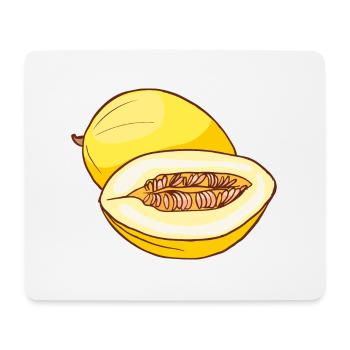 Melon de miel - Tapis de souris (format paysage) - blanc - Devant