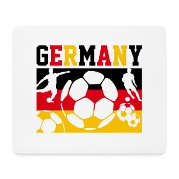 Germany flag Germany fanshirt - Mouse Pad (horizontal) - white - Front