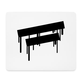2_empty_graffiti_frames - Mousepad (Querformat) - Weiß - Vorne