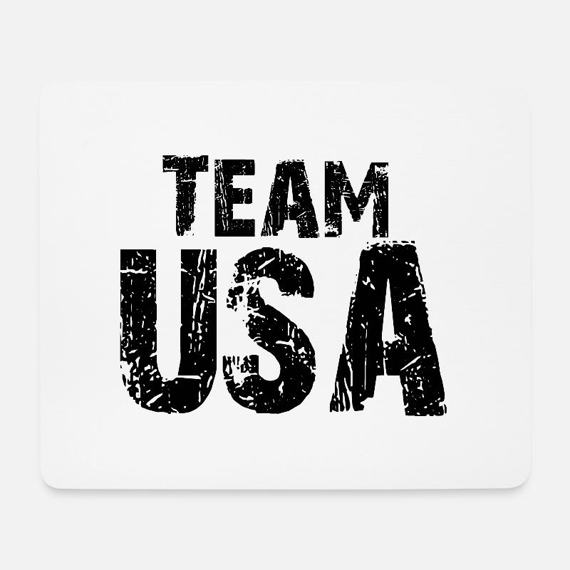 Sprüche,USA,Team USA,Spaß - Mousepad (Querformat) - Weiß