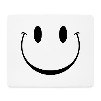 heureux smiley sourire - Tapis de souris (format paysage) - blanc - Devant