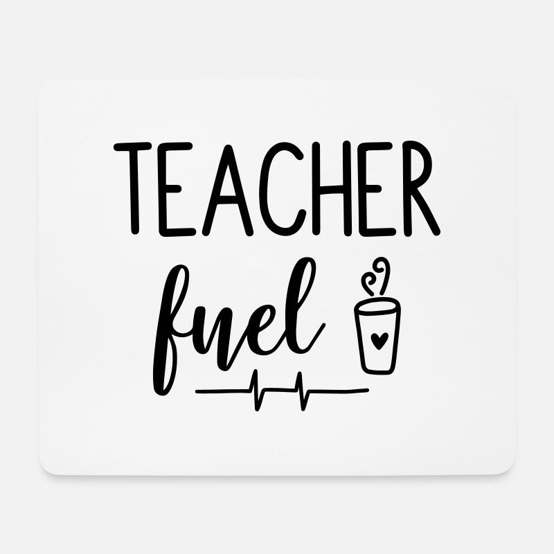 Lehrer Lehrerin Schule Kaffe Geschenk - Mousepad (Querformat) - Weiß
