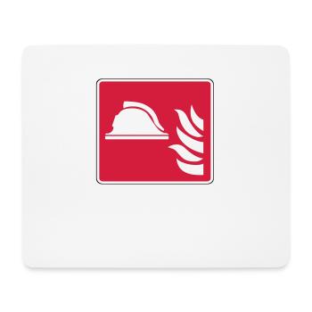 Lasst mich durch ich bin Brandschutzhelfer (weiß) - Mousepad (Querformat) - Weiß - Vorne