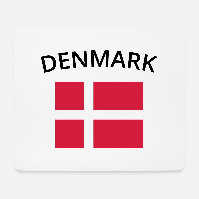 denmark - Mousepad (Querformat) - Weiß