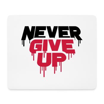 red graffiti drops spray persevere cool never - Mouse Pad (horizontal) - white - Front