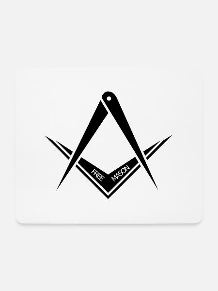 Freimaurer - Mousepad (Querformat) - Weiß