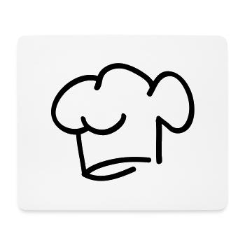 koch_muetze__f1 - Mousepad (Querformat) - Weiß - Vorne