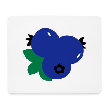 blueberries_fruits - Mousepad (Querformat) - Weiß - Vorne