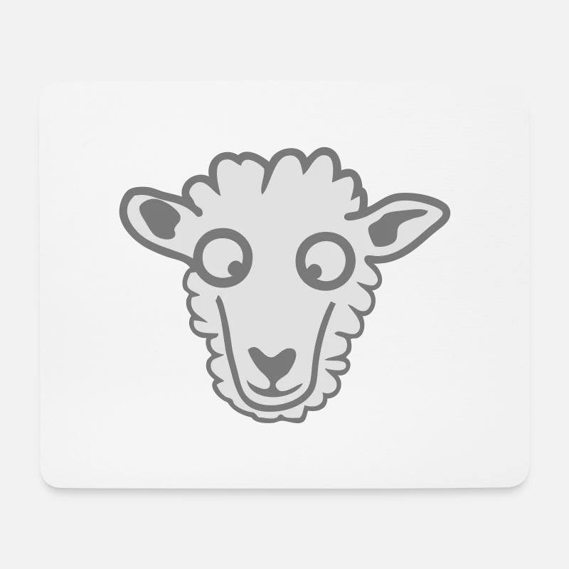 Schafe Schafe schaf oveja pecora1 - Mousepad (Querformat) - Weiß