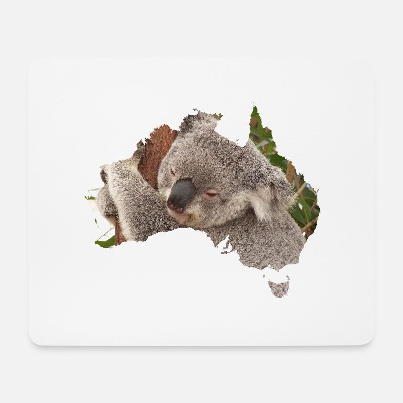 Koala - Mousepad (Querformat) - Weiß