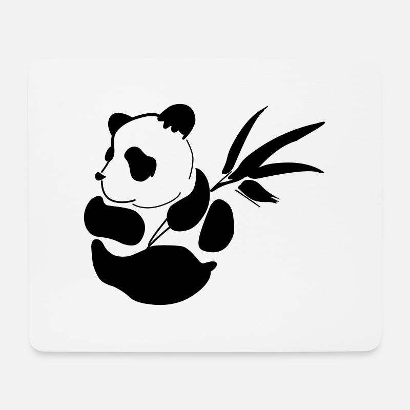 Baby Panda - Mousepad (Querformat) - Weiß