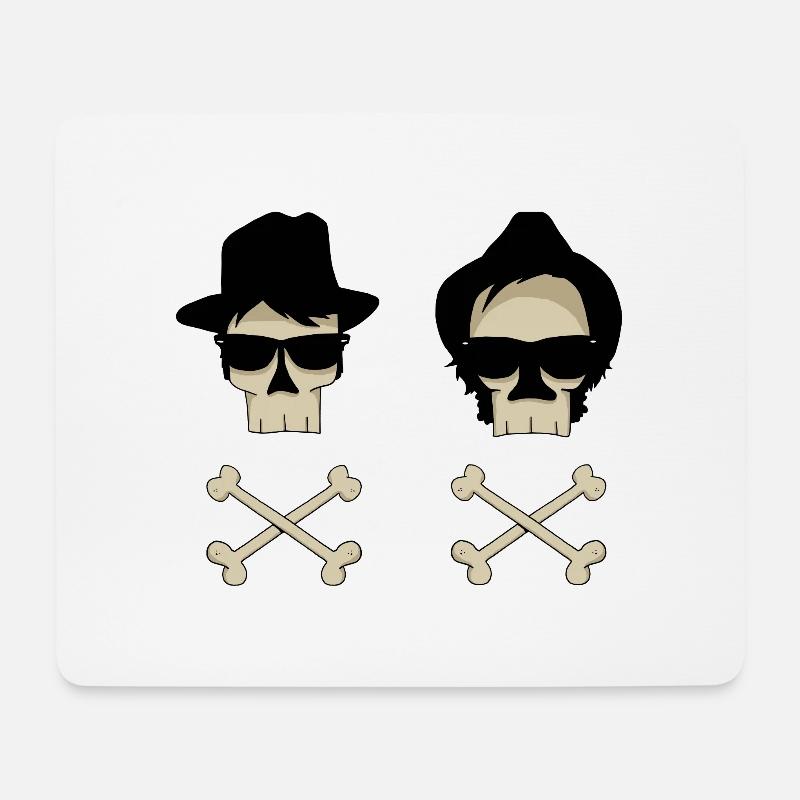 Blues-Brothers - Mousepad (Querformat) - Weiß