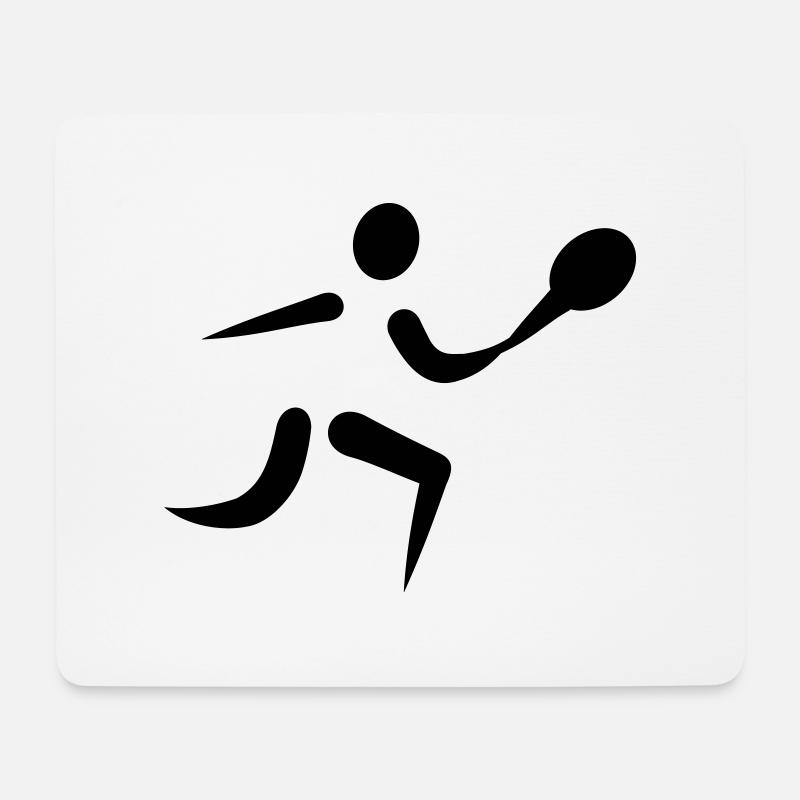 Tennis - Mousepad (Querformat) - Weiß
