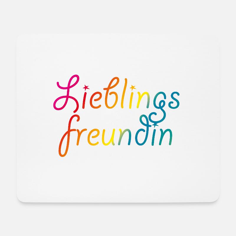 Lieblingsfreundin - Mousepad (Querformat) - Weiß