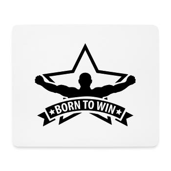 born_to_win_f1 - Tapis de souris (format paysage) - blanc - Devant