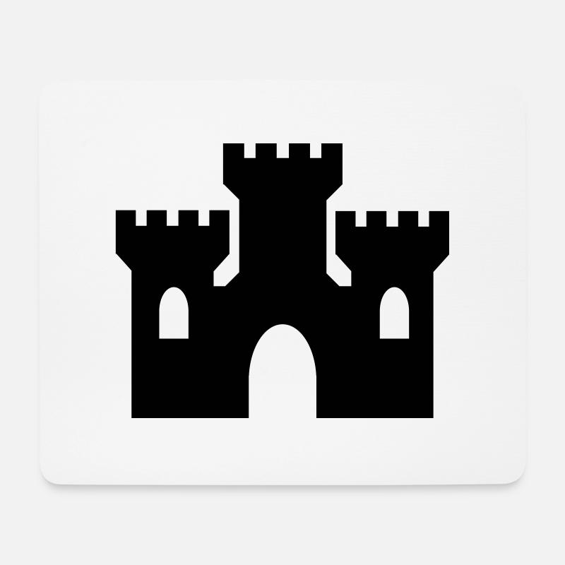 castle - Mouse Pad (horizontal) - white