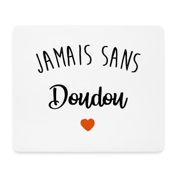 niemals ohne Decke - Mousepad (Querformat) - Weiß - Vorne