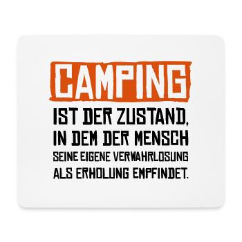 Camping Beschreibung Verwahrlosung Erholung - Mousepad (Querformat) - Weiß - Vorne