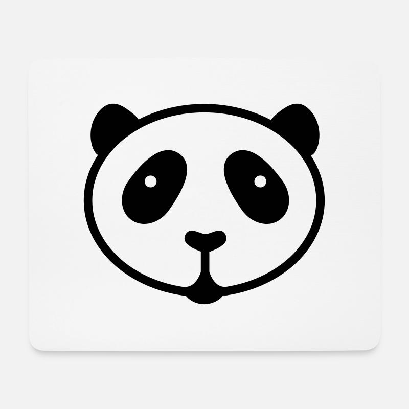 panda - Mousepad (Querformat) - Weiß