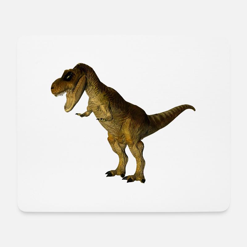 Dinosaurier - Mousepad (Querformat) - Weiß