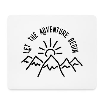 AD Let the Adventure Begin - Mousepad (Querformat) - Weiß - Vorne