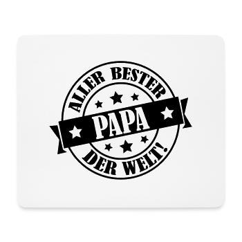 bester_papa_01 - Mousepad (Querformat) - Weiß - Vorne