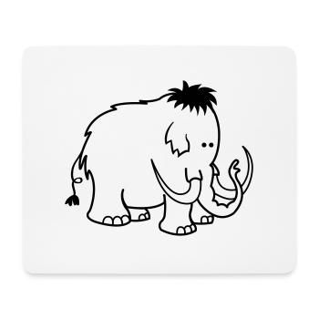 mammut_01 - Tapis de souris (format paysage) - blanc - Devant